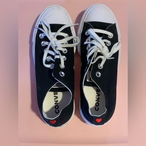 converse heart “love yourself first” sneakers